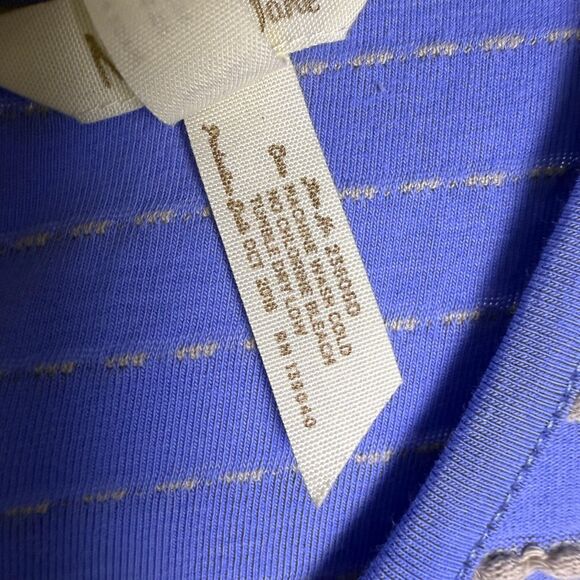 Matilda Jane Exploration Dress, Women's Sz XS, Periwinkle Blue & Gray Stripes - Picture 14 of 15